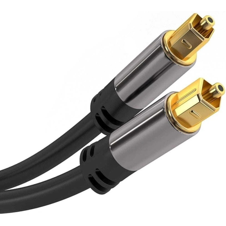 PremiumCord Toslink Kabelis M/M 6mm 0,5m juodas – 3