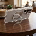 Oem чехол для Samsung A36 Frame Circle Stand совместимый с MagSafe прозрачный Oem чехол для Samsung A36 Frame Circle Stand совместимый с MagSafe прозрачный