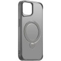Etteri Matt Mag Ring -kotelo, joka on suunniteltu iPhone 15:lle 6,1" harmaa Etteri Matt Mag Ring -kotelo, joka on suunniteltu iPhone 15:lle 6,1" harmaa