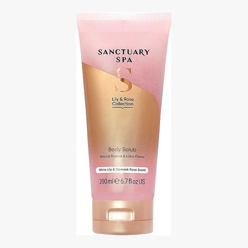 Sanctuary Spa Kūno šveitiklis „Lelija un roža“ 200 ml