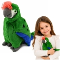 Lean Toys Plišälelu - ara-papuka, vihreä, 24 cm Lean Toys Plišälelu - ara-papuka, vihreä, 24 cm