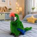 Lean Toys Plush Toy - Ara Parrot, Green, 24 cm Lean Toys Plush Toy - Ara Parrot, Green, 24 cm