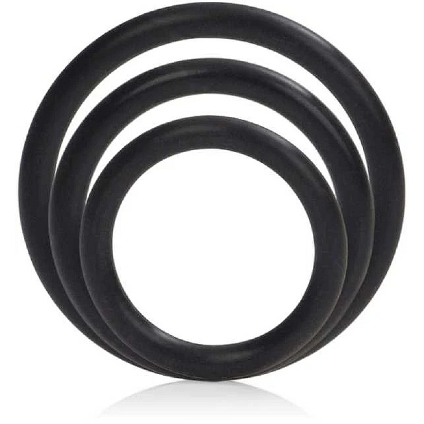 Calexotics 3 Erection Rings for Penis and Testicles Set - Sex – 3