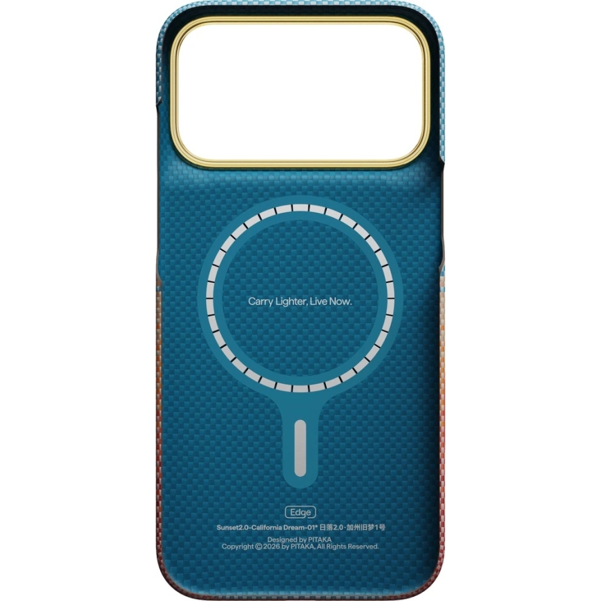 Burga Pitaka Edge чехол, California Dream Sunset 2.0 – iPhone 18/17 Pro Max – 5
