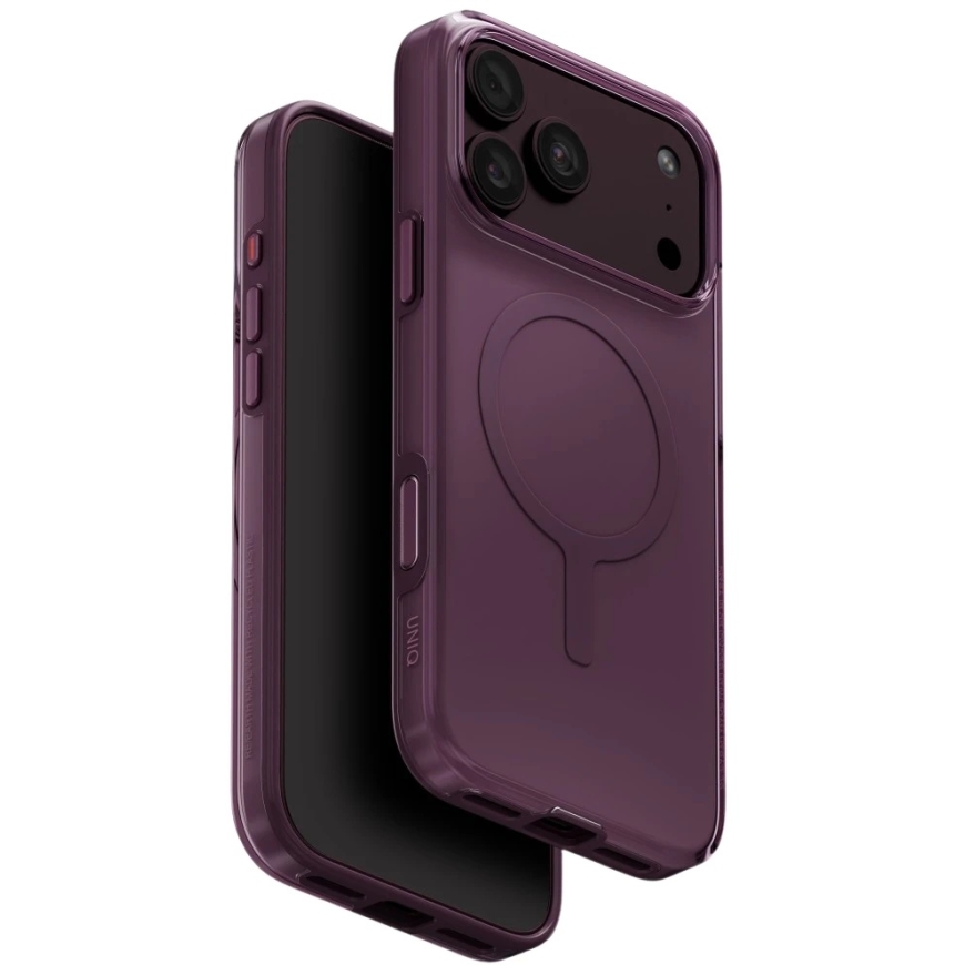 UNIQ Clario Case for iPhone 18 Pro Max / 17 Pro Max, with Magclick Charging, Eco-Friendly, Purple – 2