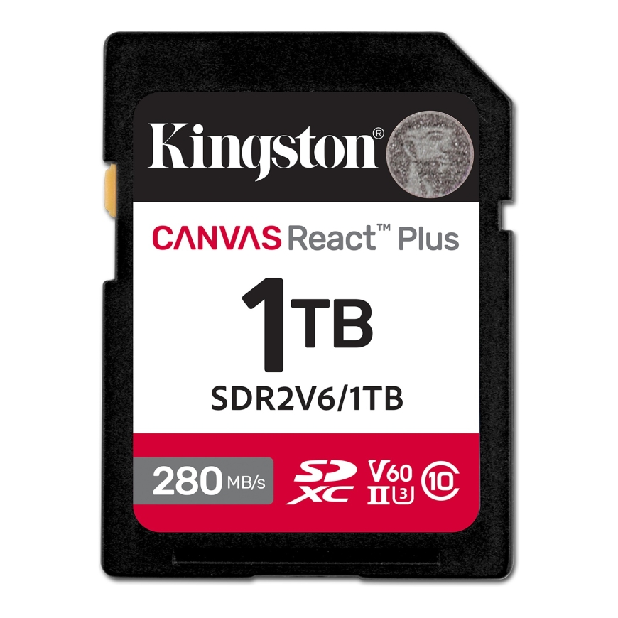 Kingston Technology Canvas React Plus 1 TB SDXC UHS-II Klases 10 – 2