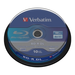 Verbatim 43746 чистые Blu-ray диски BD-R 50 GB 10 шт