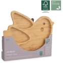 Miniland bamboo plate with compartments Bird Miniland bamboo plate with compartments Bird