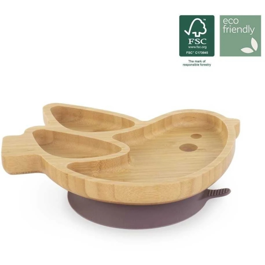Miniland bamboo plate with compartments Bird – 3