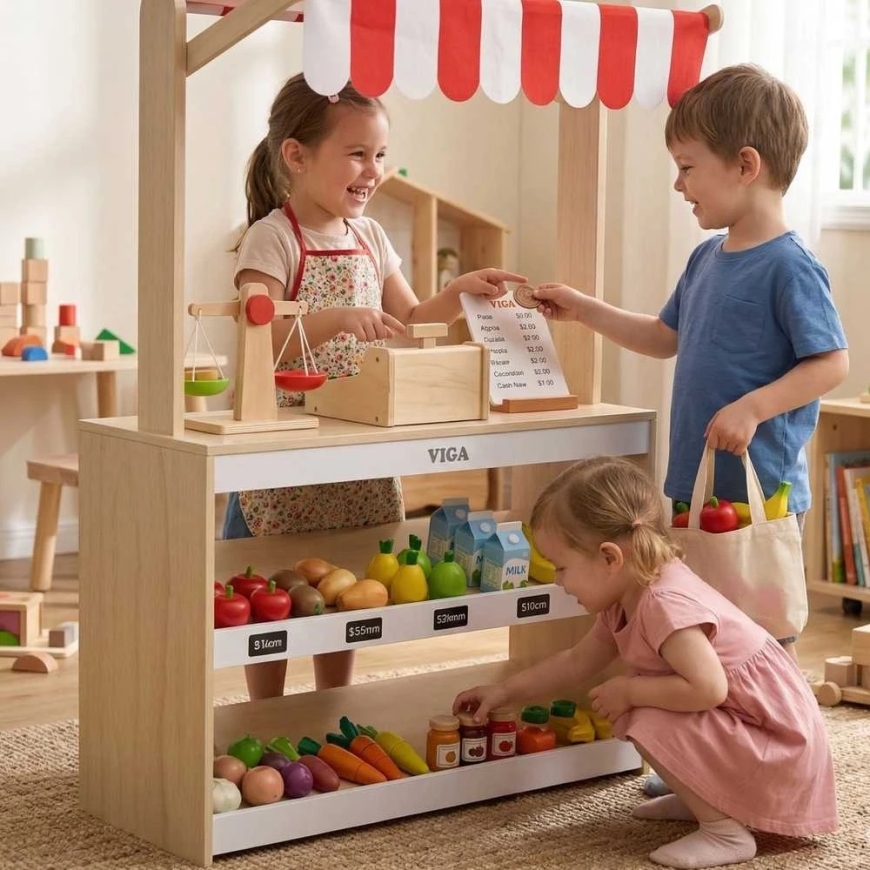 Viga Toys VIGA puidust müügilett – 5