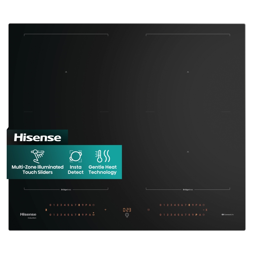 Hisense Hi8 HI6443BSCWF 60cm Induction Hob with Area Flex