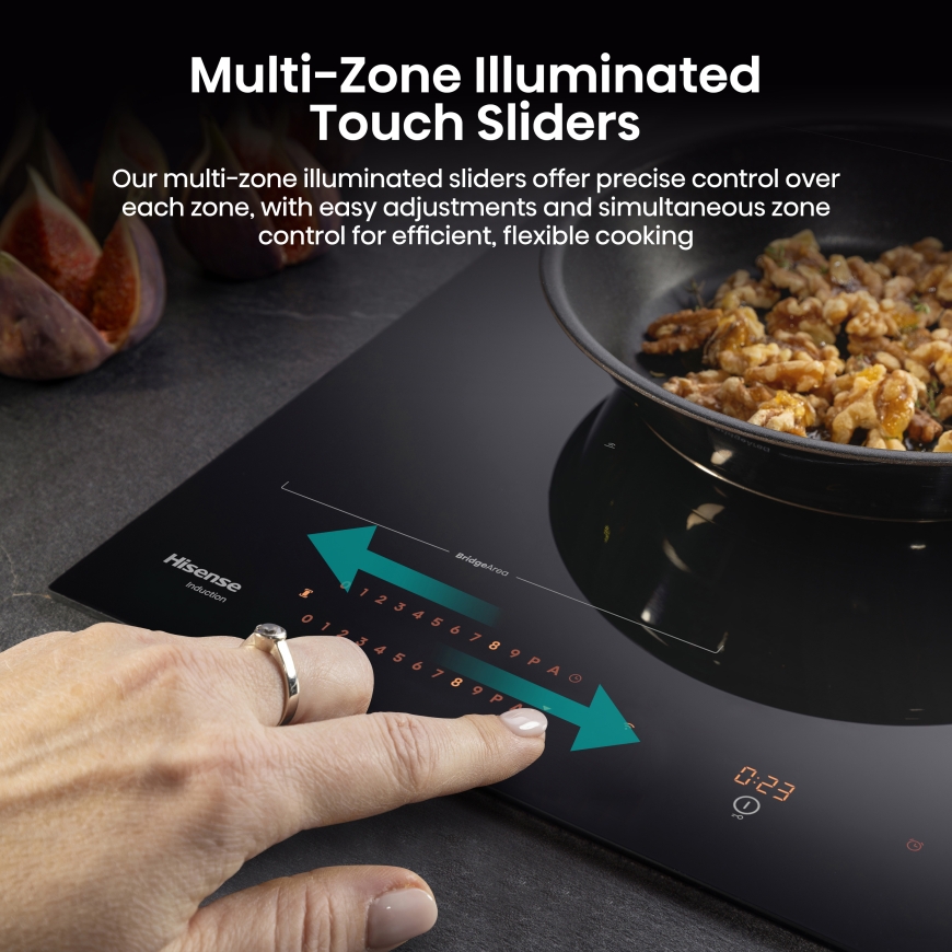 Hisense Hi8 HI6443BSCWF 60cm Induction Hob with Area Flex – 4