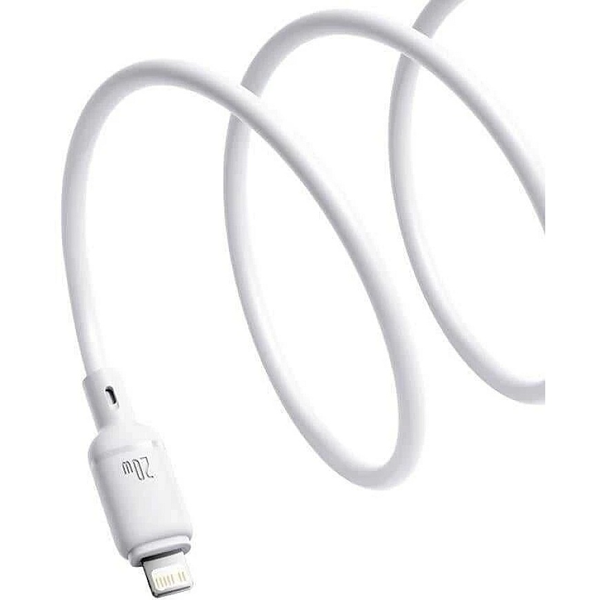 Baseus Silky USB-C/Lightning greito įkrovimo kabelis 1m 20W Baltas – 2