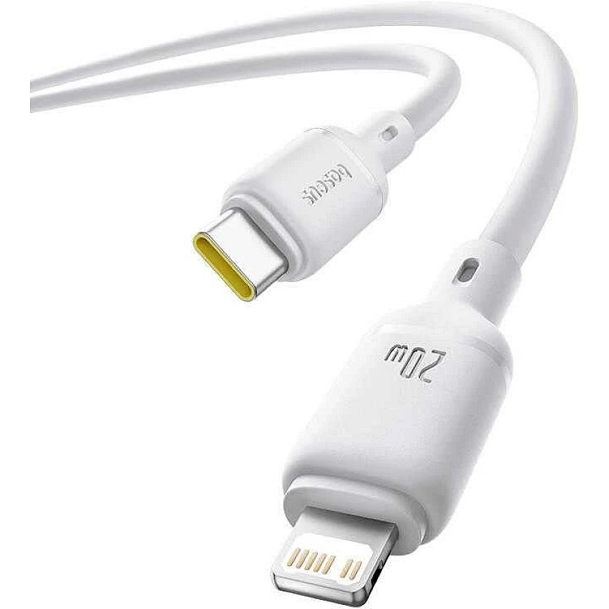 Baseus Silky USB-C/Lightning greito įkrovimo kabelis 1m 20W Baltas – 3