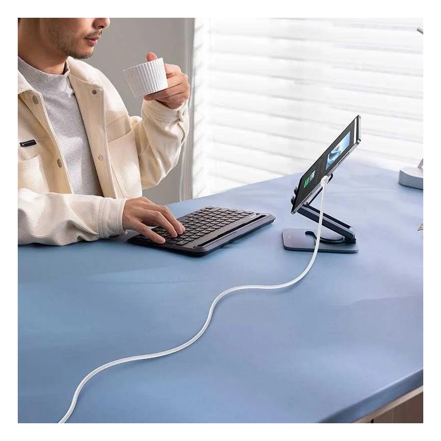 Baseus Silky USB-C/Lightning кабель для быстрого заряда 1м 20W белый – 5