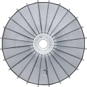 Lighting accessory - Godox parabolic reflector 88 24-hands design, safety features Lighting accessory - Godox parabolic reflector 88 24-hands design, safety features