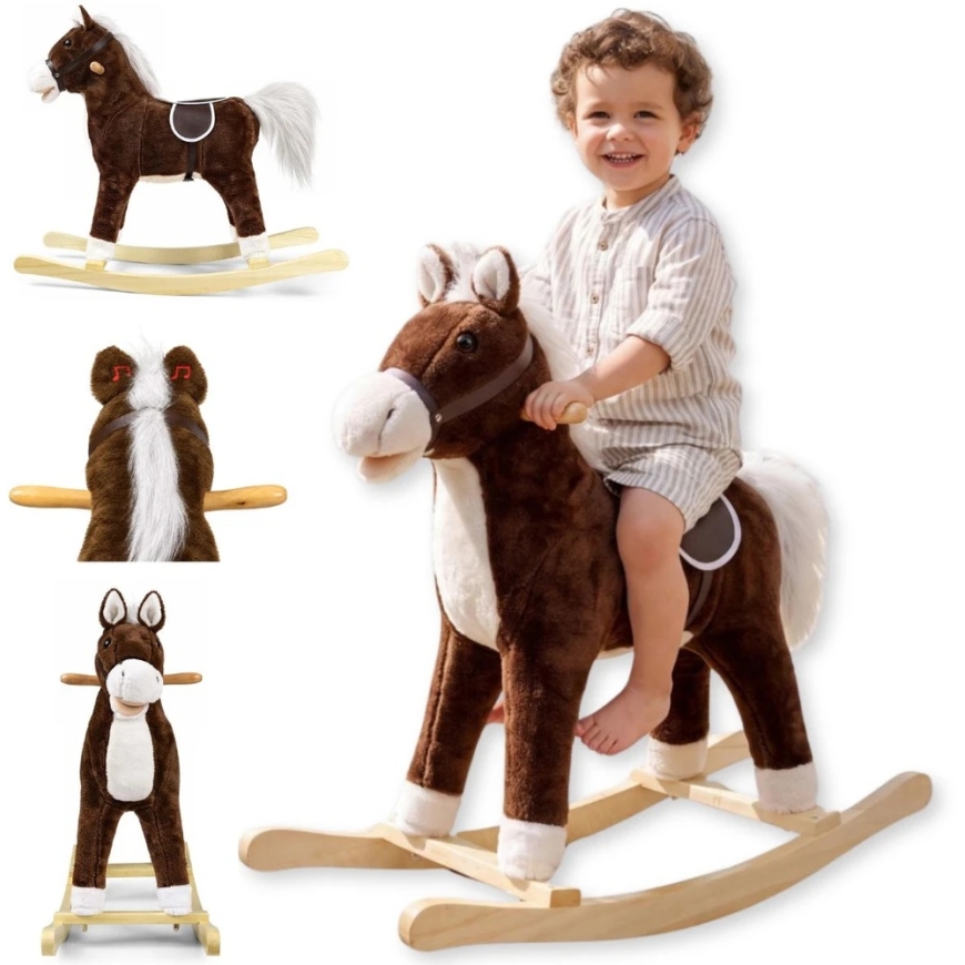 Milly Mally Teddy Horse Dark Brown