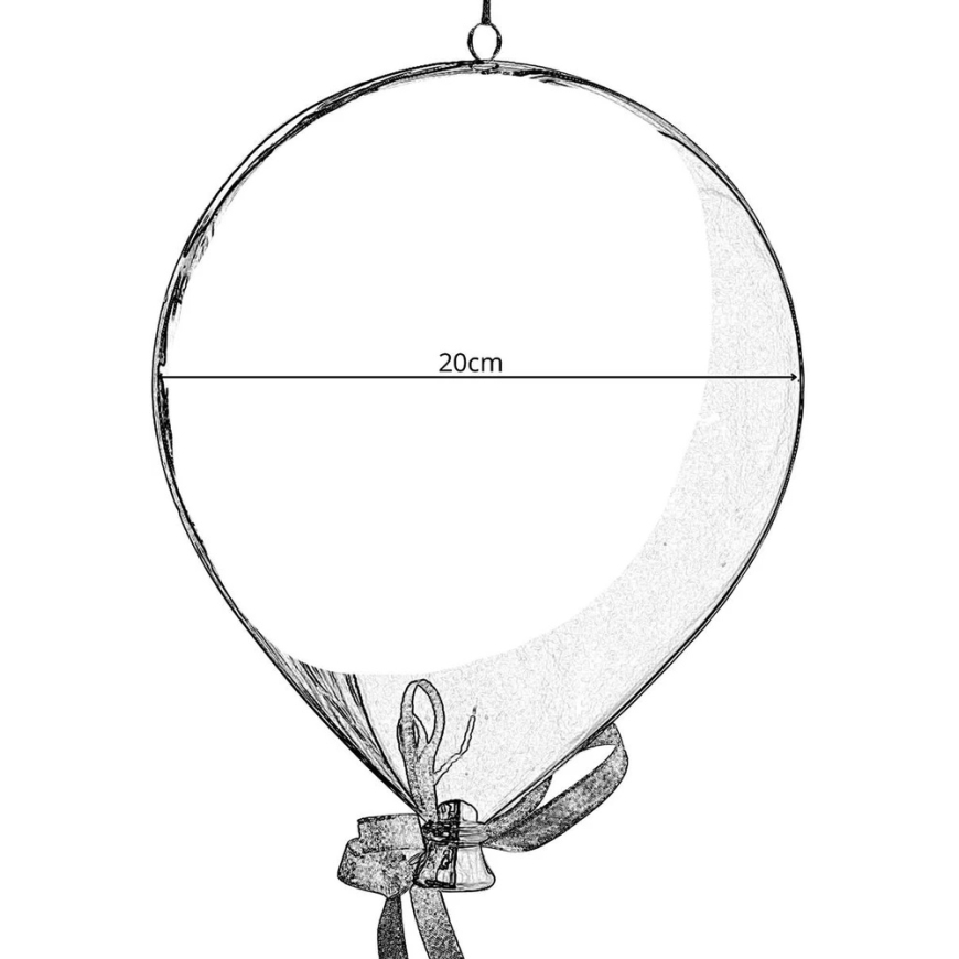 Edelman Bombka plastmassist vormimisriist ohutu balloon diameeter 20 cm - punane – 3