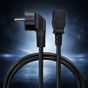 Qoltec Power Cable SCHUKO CEE 7/7 Angled IEC C13 3x1.00mm² 2.5m Qoltec Power Cable SCHUKO CEE 7/7 Angled IEC C13 3x1.00mm² 2.5m
