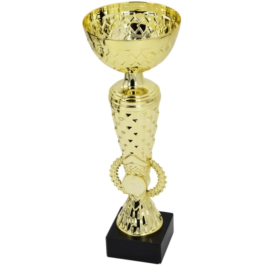 PUCHAR METALLOVA Auksinė 28,5 CM Musta PODSTAVA TRYUMF
