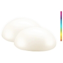 2x Goobay 24cm LED Pusēlipa dārza RGBW 2x Goobay 24cm LED Pusēlipa dārza RGBW