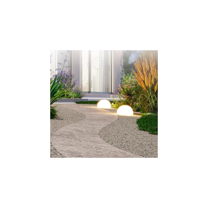 2x Goobay 24cm LED Pusēlipa dārza RGBW – 4