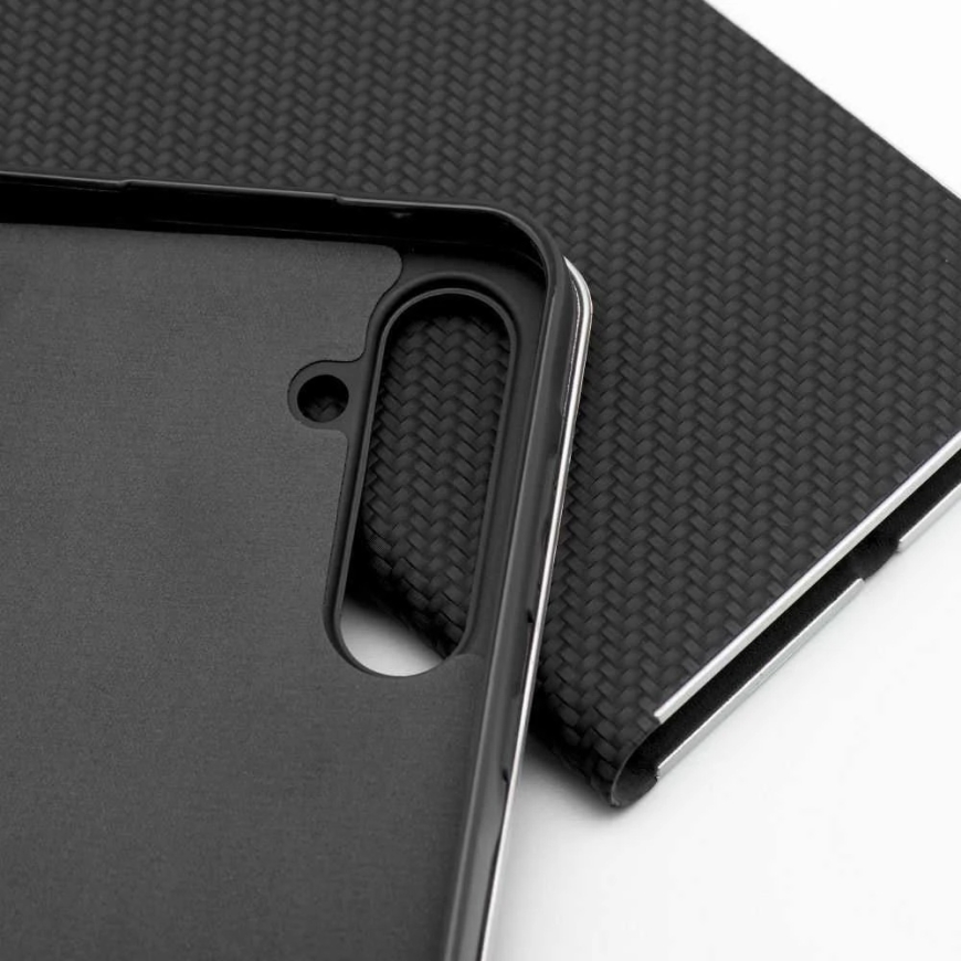 Forcell Oem LUNA Book Carbon kott Samsung Galaxy A53 5G musta värvi. – 4