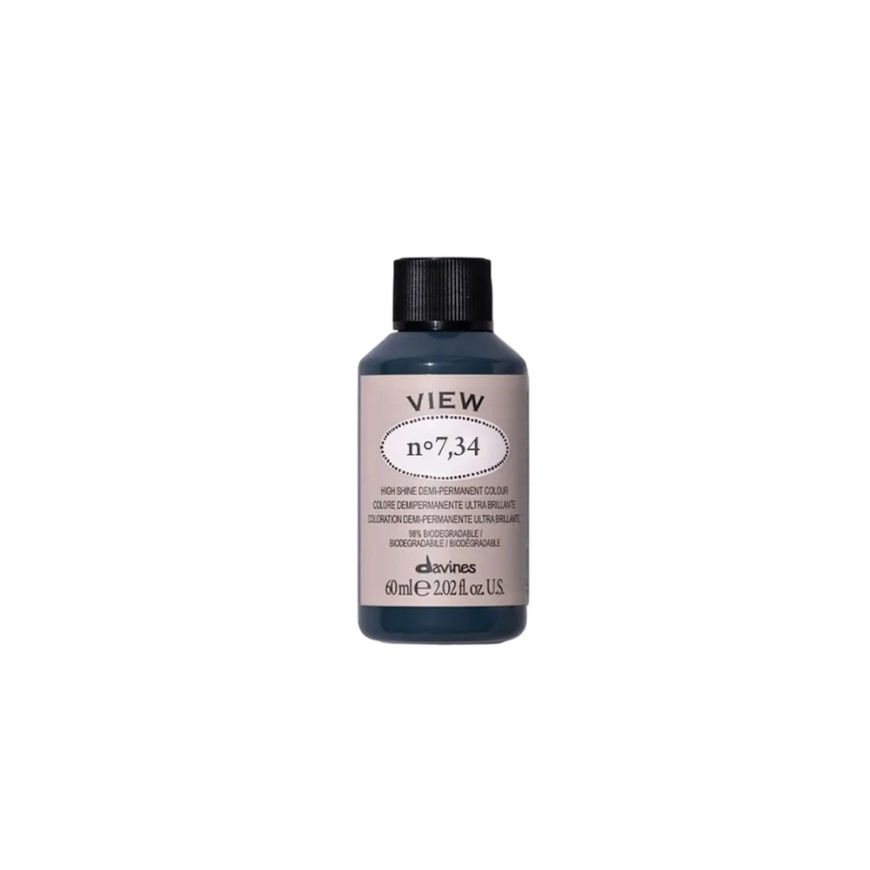 Davines View pusmūžīgā matu krāsa 7.34, 60 ml