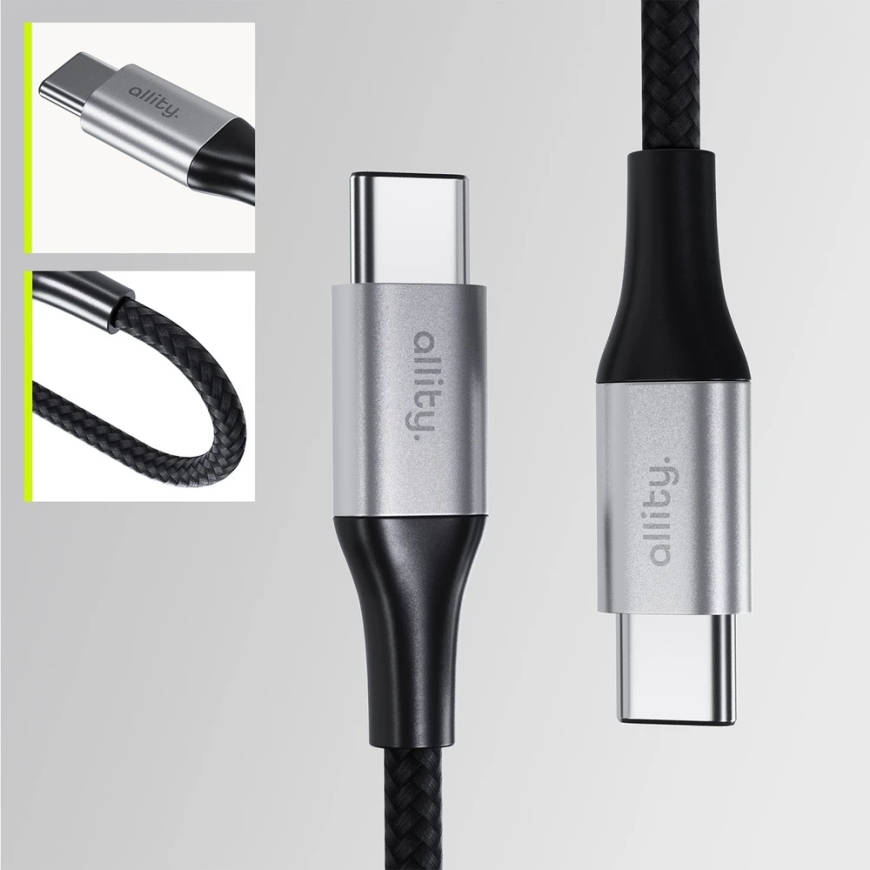 Allity cable AUC-01 USB-C - USB-C 2.0 m 100W black – 4