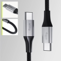 "Allity" kabelis AUC-01 USB-C - USB-C 2.0 m 100W melns "Allity" kabelis AUC-01 USB-C - USB-C 2.0 m 100W melns