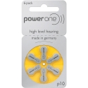 POWER ONE VARTA PR70/10 Earphone Batteries, 6 pcs/pack