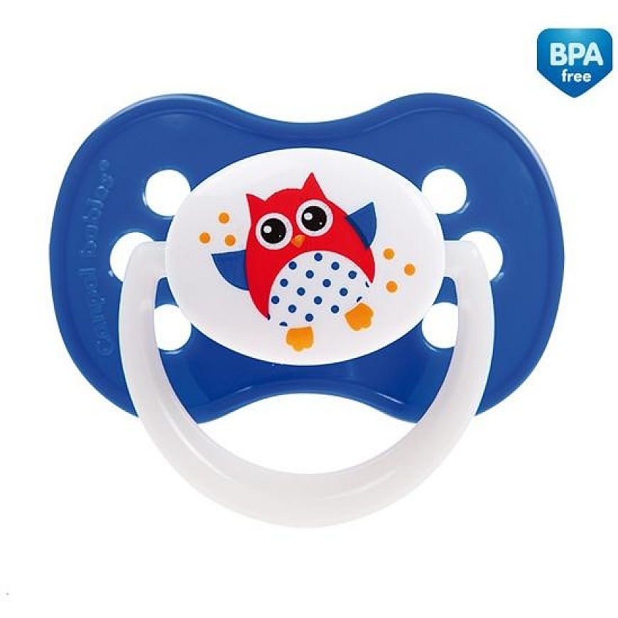 CANPOL BABIES silicone symmetrical pacifier OWL, 6-18 months, 22/569