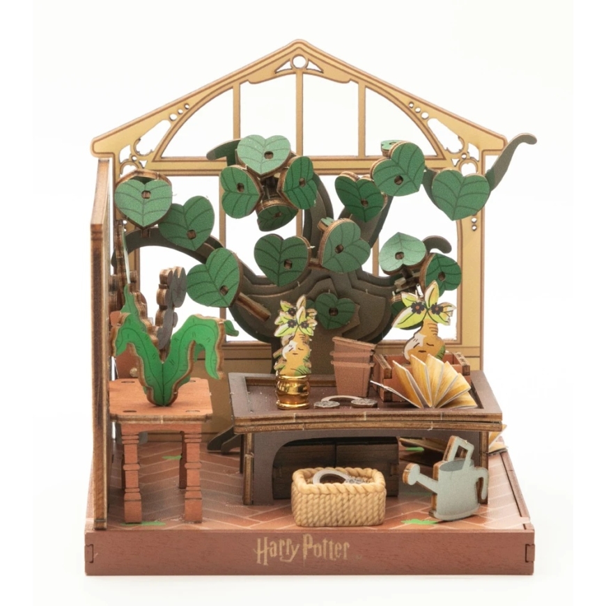 Puremind Harry Potter Folding Wooden Model Scene Herbology Lessons 3D DIY Puzzle – 4