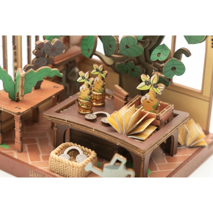 Puremind Harry Potter Folding Wooden Model Scene Herbology Lessons 3D DIY Puzzle – 5