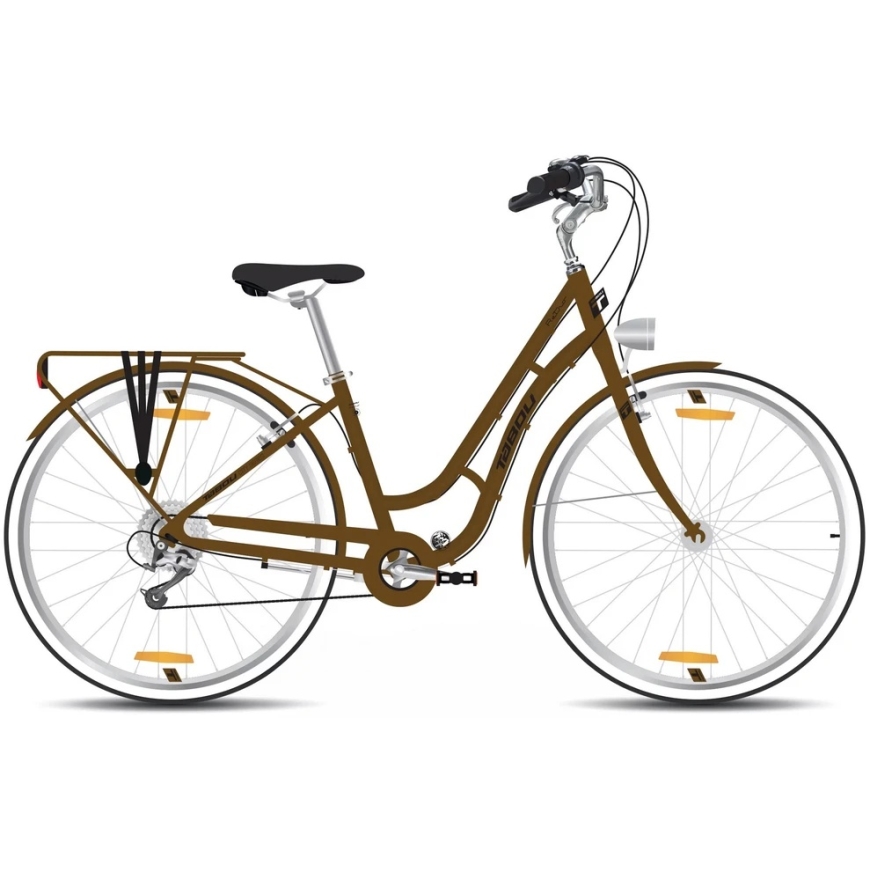 Tabou Retro Bike Brown-Black - M / 19" (Size: M / 19")