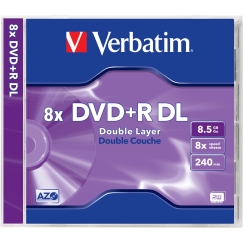 Verbatim 43540 neįrašytas DVD diskas 8,5 GB DVD+R 1 vnt