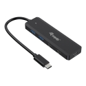 Equip 128964 interfeisa centrmezgls USB 3.2 Gen 1 (3.1 Gen 1) Type-C 5000 Mbit/s Melns Equip 128964 interfeisa centrmezgls USB 3.2 Gen 1 (3.1 Gen 1) Type-C 5000 Mbit/s Melns