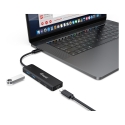 Equip 128964 keskitin USB 3.2 Gen 1 (3.1 Gen 1) Type-C 5000 Mbit/s musta
