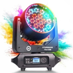 Carruzzo LIGHT4ME STARWASH 19x15W RGBW moving head with wash function