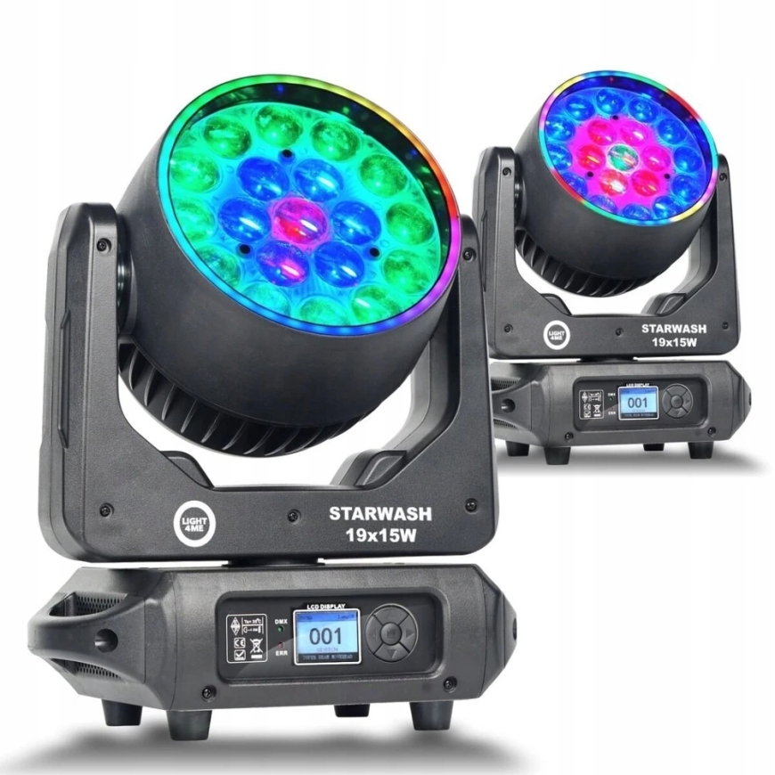 Carruzzo LIGHT4ME STARWASH 19x15W RGBW moving head with wash function – 2