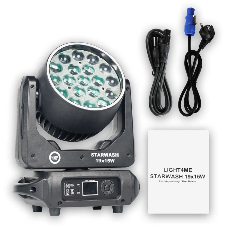 Carruzzo LIGHT4ME STARWASH 19x15W RGBW moving head with wash function – 3