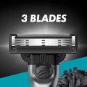 Gillette Mach3 Charcoal Razor for Men, 1 Gillette Razor + 5 Replacement Blades