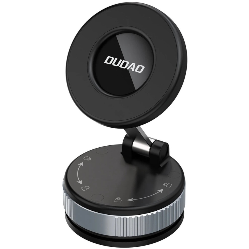 Dudao F24PRO "MagSafe" compatible car mount with suction cup for windshield or dashboard - Black – 2