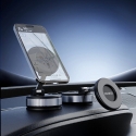 Dudao F24PRO "MagSafe" compatible car mount with suction cup for windshield or dashboard - Black Dudao F24PRO "MagSafe" compatible car mount with suction cup for windshield or dashboard - Black