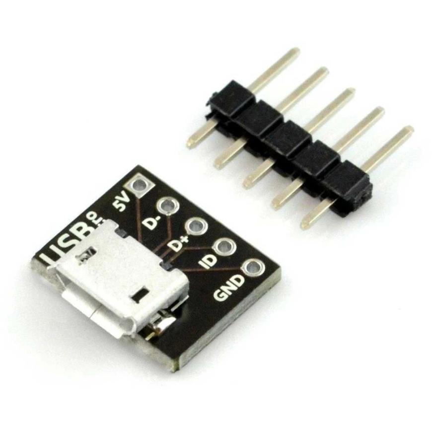 Pololu MicroUSB B 5-Pin Connector for Proto Board - MSX – 2