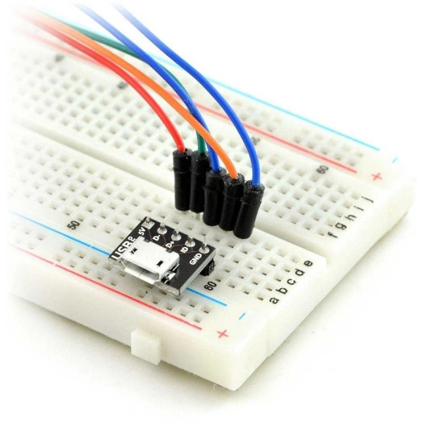 Pololu MicroUSB B 5 kontaktu savienotājs kontaktu plāksnei - MSX – 3