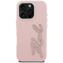 Dėklas Karl Lagerfeld FW Grained Signature Logo iPhone 16 Pro Max Case - Rožinė Dėklas Karl Lagerfeld FW Grained Signature Logo iPhone 16 Pro Max Case - Rožinė