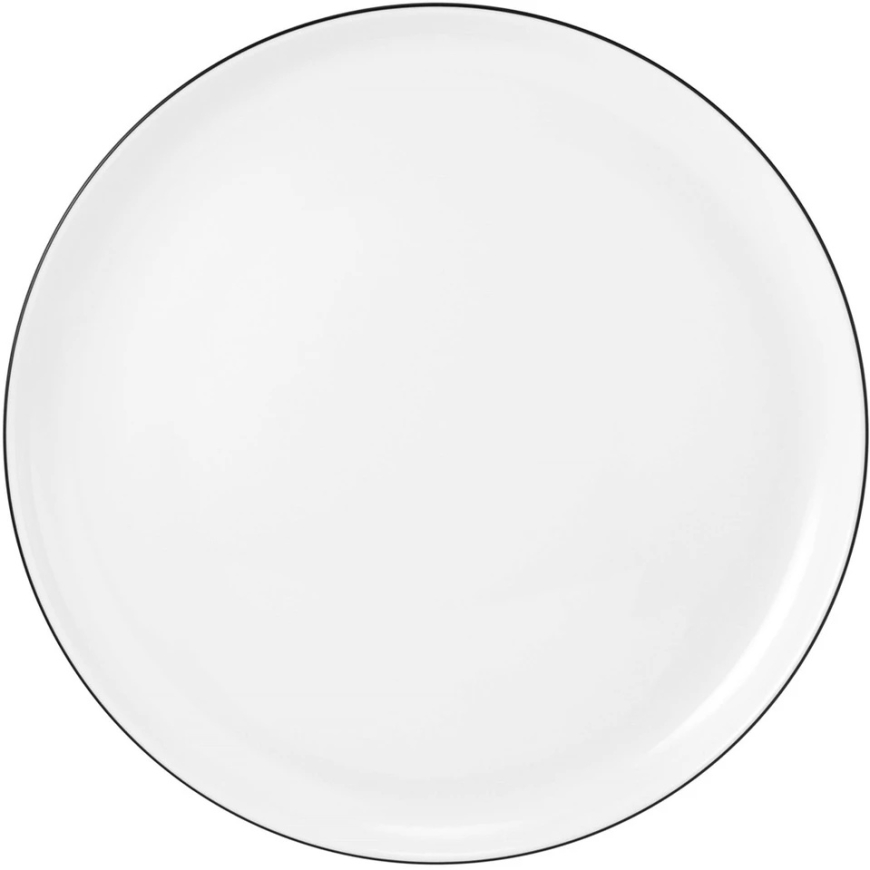 SELTMANN LIDO Black LINE 6 Dinner Plate Set 26 cm – 2