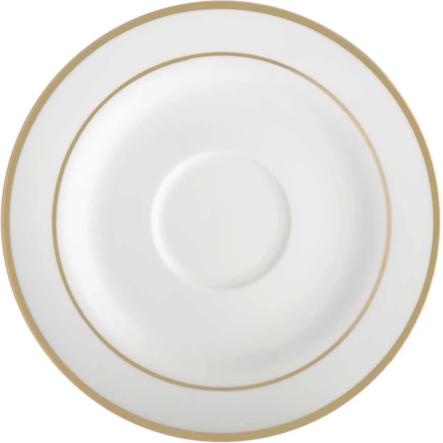 Tassiplaat Aura Gold Ambition 15.5cm valge
