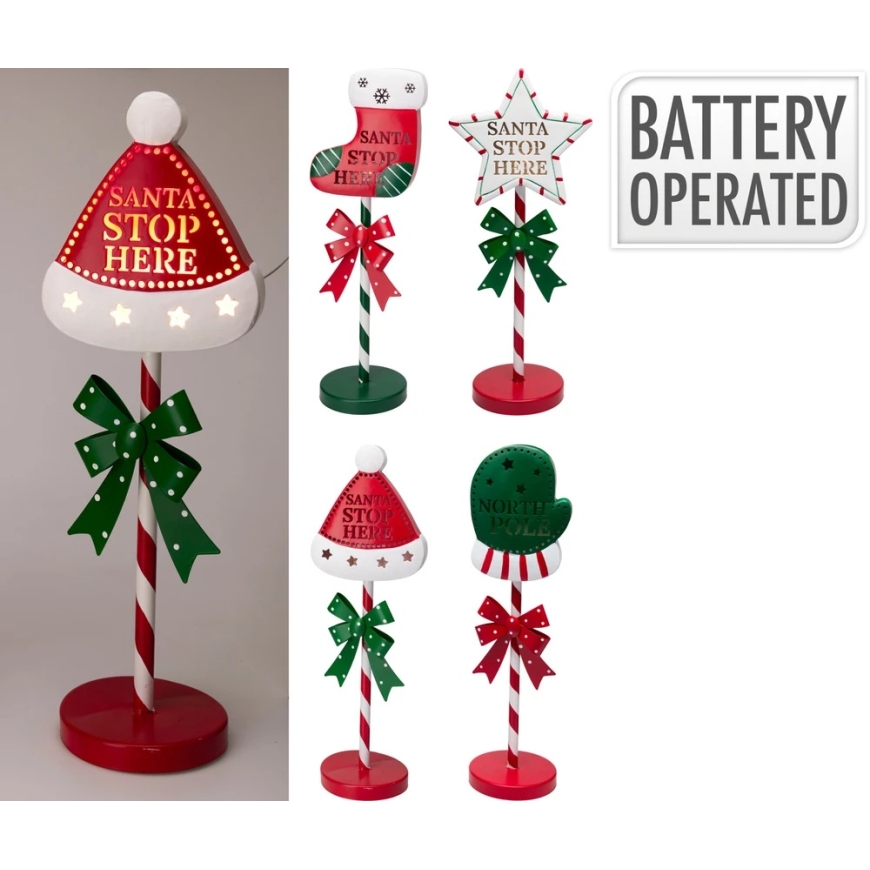 Mondex LED SIGN ON POST 15X53 CM 4 VARIANTS
